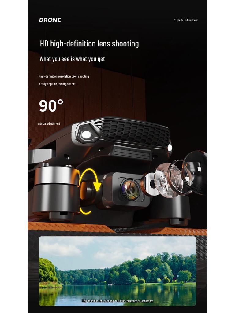 E88 Mini Foldable Brushless Drone with Optical Flow & Remote Control for Aerial Photography