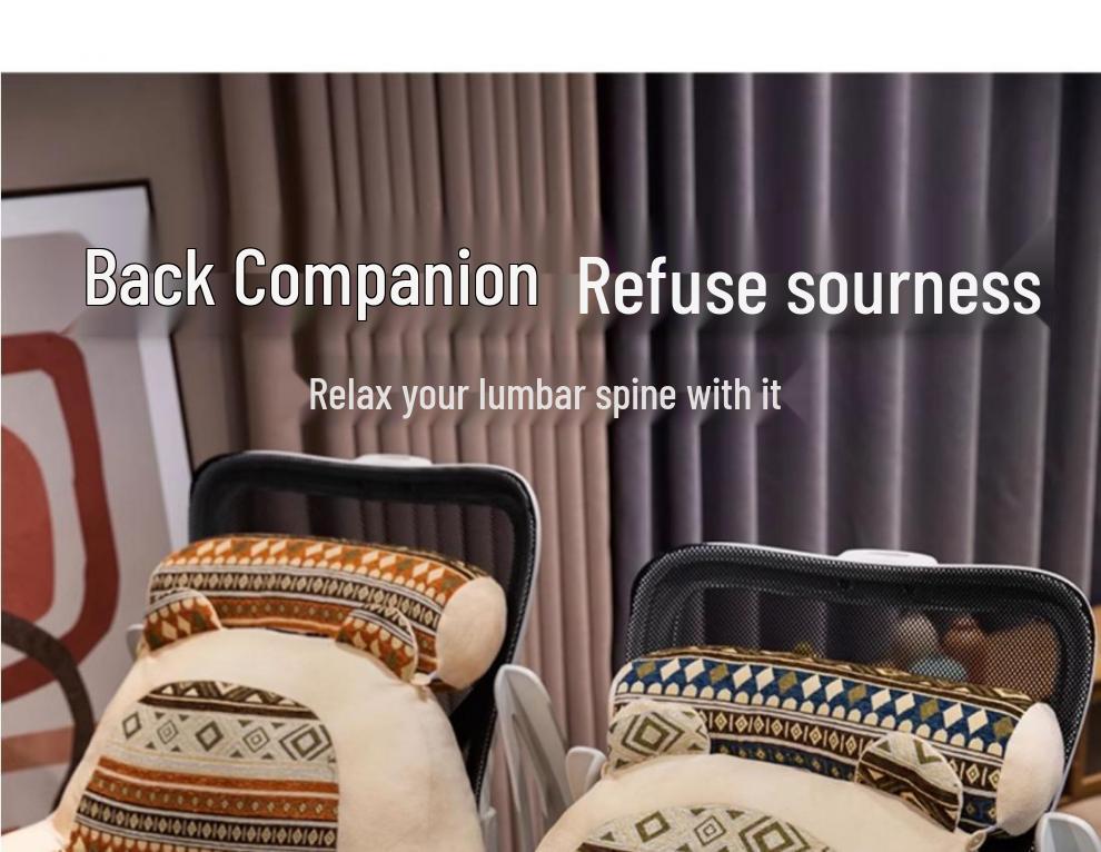 Ethnic Style Soft Bed Head Cushion Pillow – Large Backrest for Reading, Lumbar Support, Pregnancy Comfort