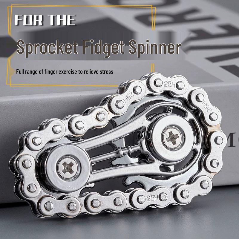 Metal Fingertip Gyro Chain: Boredom Relief Toy for Kids and Students