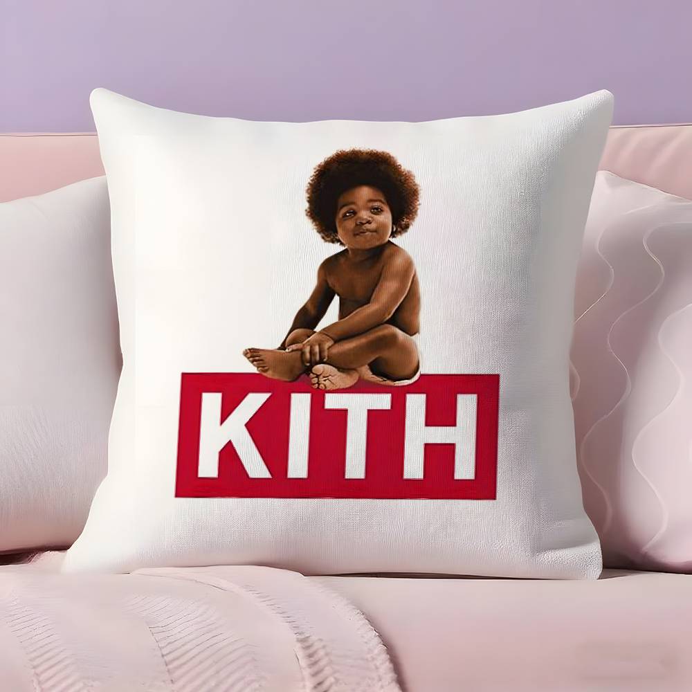 Classic Logo K-KITH Pillow Case  Ultra Soft Skin Friendly Fabric Cloud Like Comfort & Concealed Zipper 30X30cm