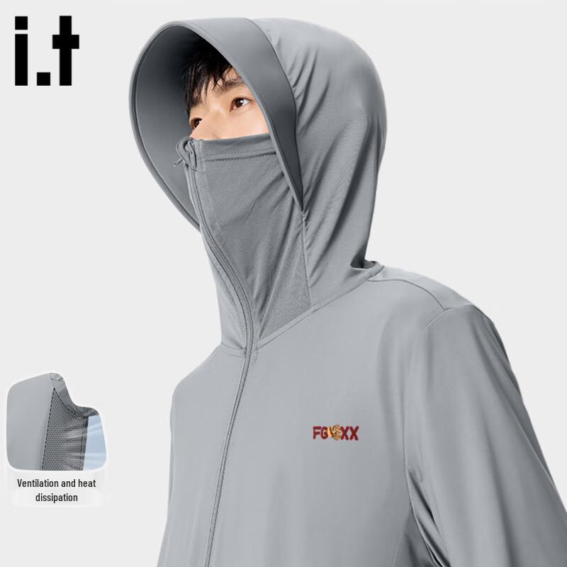 

Мужская солнцезащитная куртка Fingercroxx IT с защитой UPF100+ из ледяного шелка 5XL