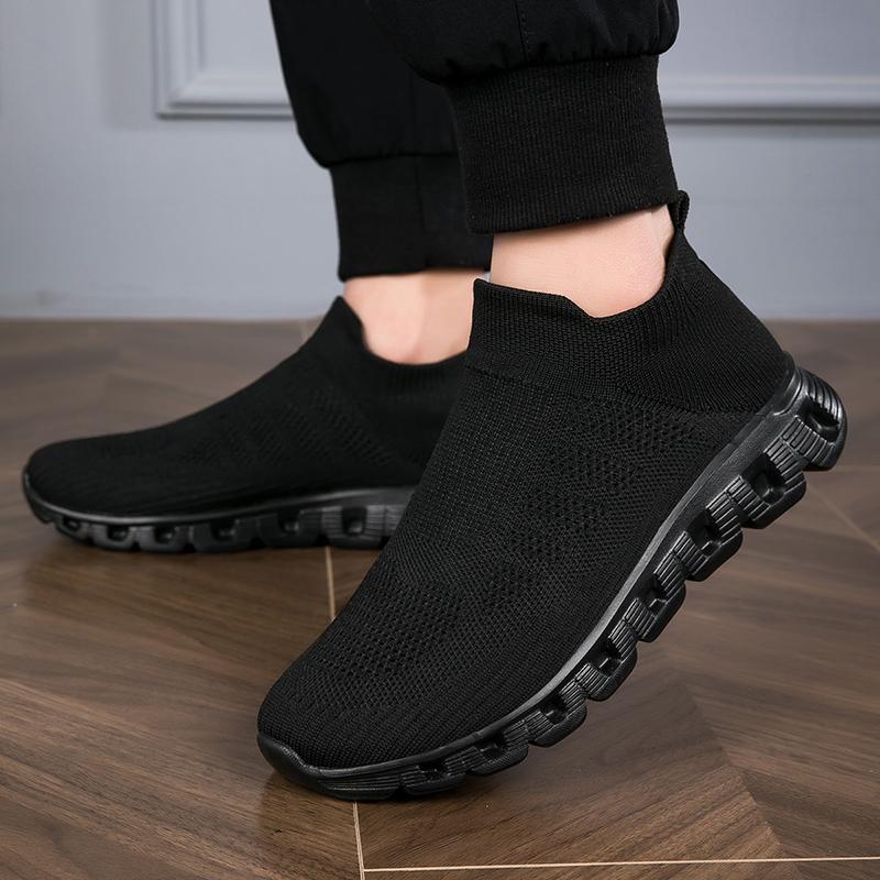 2025 New Men's Casual Sneaker Breathable Ultralight Slip On Shoes Mesh Sock Mouth Jogging Athletic Women Sneakers