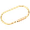 6 Pack Oval Key Ring Holder Brass Carabiner Key Organizer Screw Lock Keychain  Everyday Carry