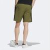 Adidas Neo Logo Striped Casual Woven Shorts Men Bottoms Dark-Olive-Green HD4715