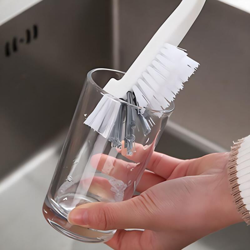 L-shaped crevice cleaning brush tumbler 1 piece
