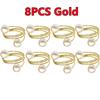 12-2PCS Metal Napkin Ring Imitation Pearls Napkin Buckle Napkin Holders For Wedding Christmas Banquet Home Dining Table Decors