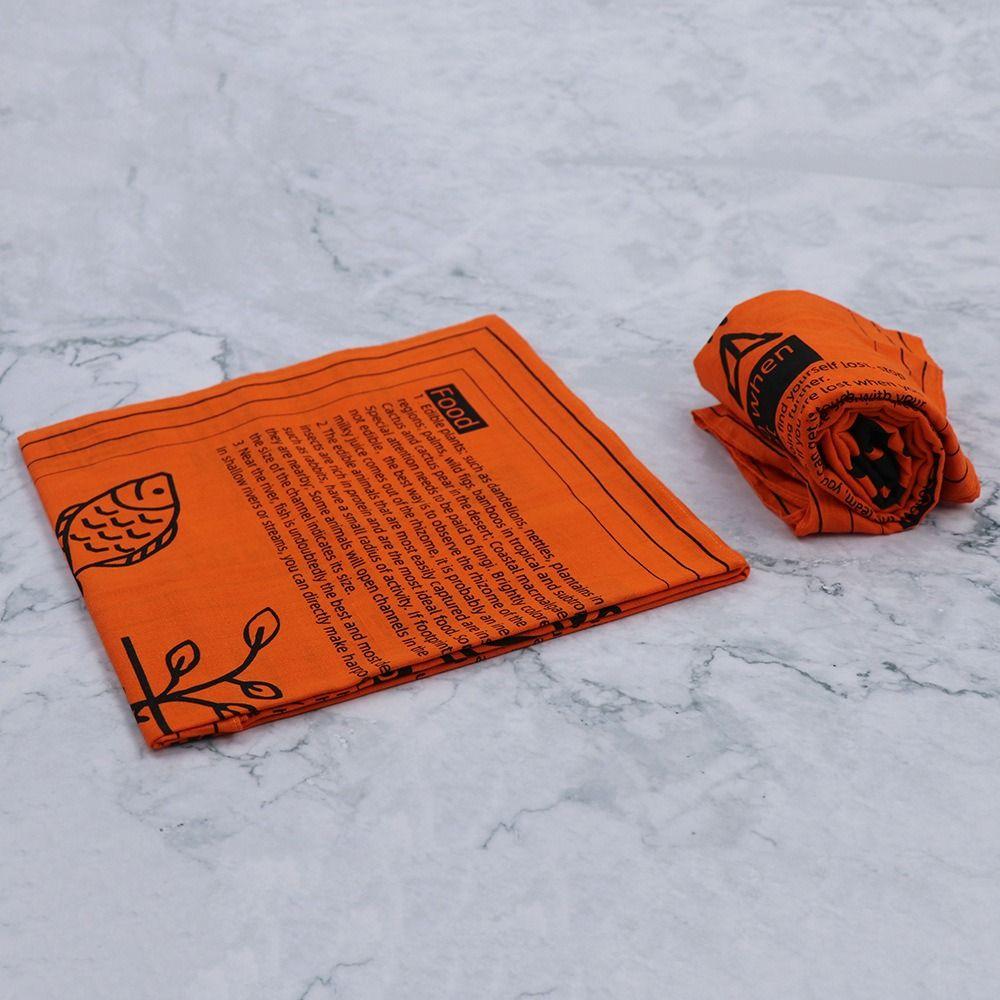 Survival Guide Survival Scarf Square Hiking Scarves Sunscreen Camping Bandana Outdoor Sports