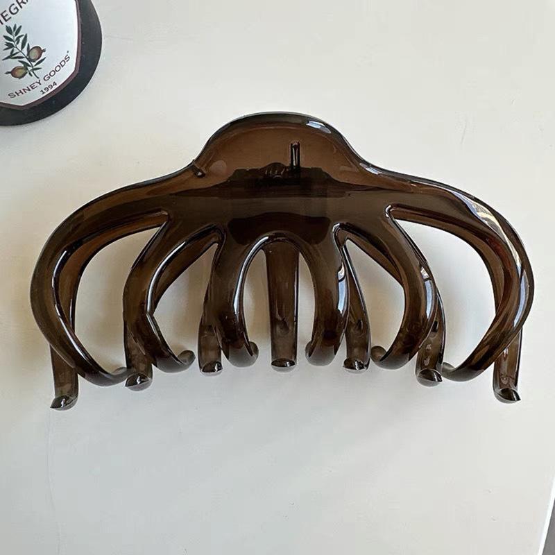 Acrylic Wave Grab Clip for Women 2025 New High-end Hair Clip Large Hair Volume Large Shark Clip Back of the Head Clip