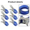6/30PCS Stainless Steel Pool Cover Clips Heavy Duty Windproof Spring Clips For Drying Clothes Sealing Snack Multifunction Clip