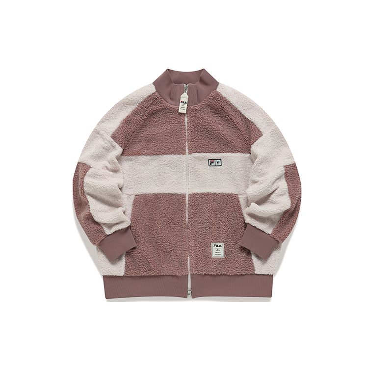 

Fila X MIHARA YASUHIRO Коллаборация Спортивный Повседневный Искусственная Овчина Вязаная Куртка Женская Куртка Виктория-Пурпурный F11W143505F-VT XL