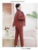Hengyuanxiang Women's Winter Pajama Set: Cotton Padded Jacket & Pants with Velvet Lining for Middle-Aged and Elderly