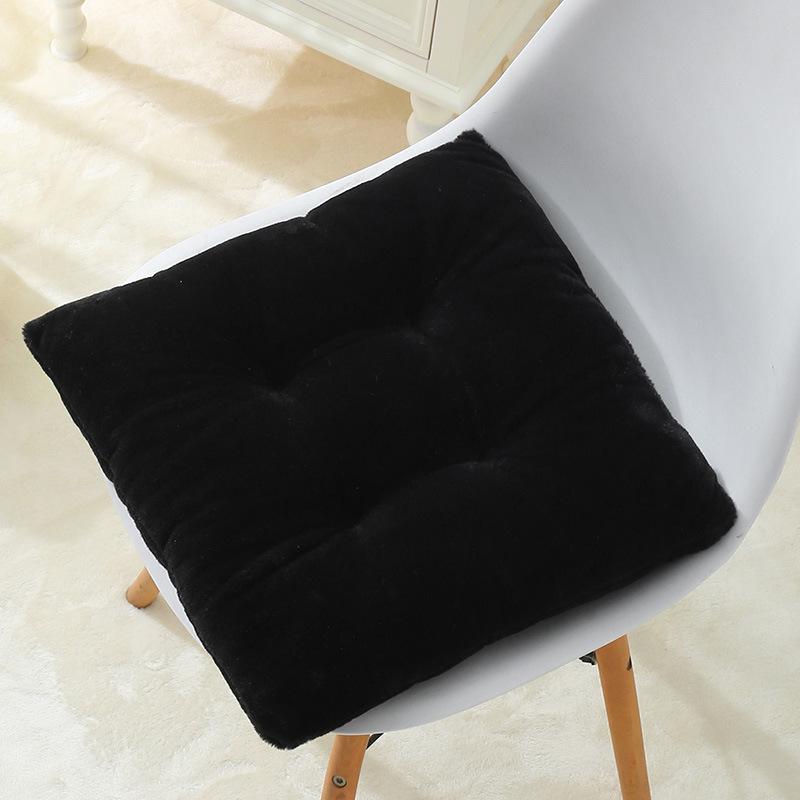Extra Thick Fluffy Velvet Cushion Pad for Long Sitting - Large Round Chair or Floor Mat