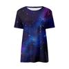 Women's T-shirt Casual Loose Printed Round Neck Pullover Short Sleeve Top