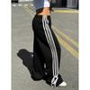 New Arrival Summer Relaxed Pants for Women Loose Straight Wide-leg Retro Trousers