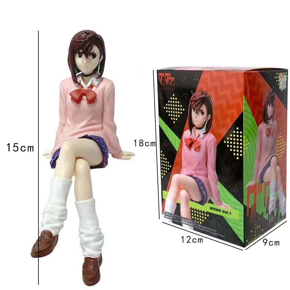 New Anime Dandadan Ayase Momo Shiratori Aira Sitting posture S.H.Figuarts Transformed Assembly PVC Model Toy Action Figures Gif