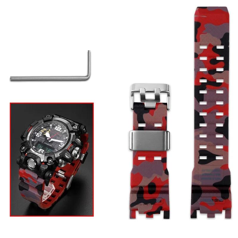 ONEWatch Akcesoria Do Casio G-SHOCK GWG-2000 GWG-2040 Mudmaster Wymienna Pasek Opaska Męski Sportowy Wodoodporny Żywica BransoletkaMN