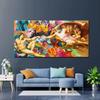 Graffiti God Hand Creation of Adam Street Pop Art Canvas Painting Wall Art Picture Posters and Prints for Living Room Home Decor