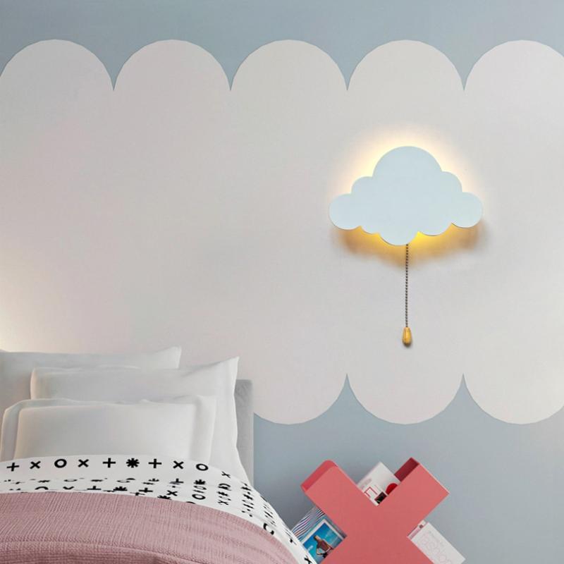 Wolkenlicht - Schwebende Wolken-Wandleuchten für Kinderzimmer & Babyzimmer | Batteriebetriebene Hängende Nachtlichter