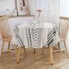 1pc Vintage Blue & Pearl White Floral Tablecloth Boho Tablecloths Round Cover for Indoor/Outdoor Dining, Perfect for Everyday Meals & Home Decor