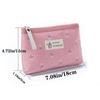 1Pc Storage Bags Cute Toiletry Organizer Purse Rectangle Canvas Small Cosmetic Bag Coin Purse Floral Prints