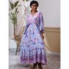 Printed Dress Loose A Pendulum Dress Beach Blouse Holiday Dress