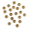 20 Stück Edelstahl Abstandshalter Perlen Feststellbare Anpassung Gold 6x3x1.5mm DIY Schmuckherstellungszubehör