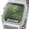 Casio Vintage Series Quartz Dual Overseas Model ANA-DIGI Watch, AQ-230A-3AMQY, Unisex, Time, Green, [Used]