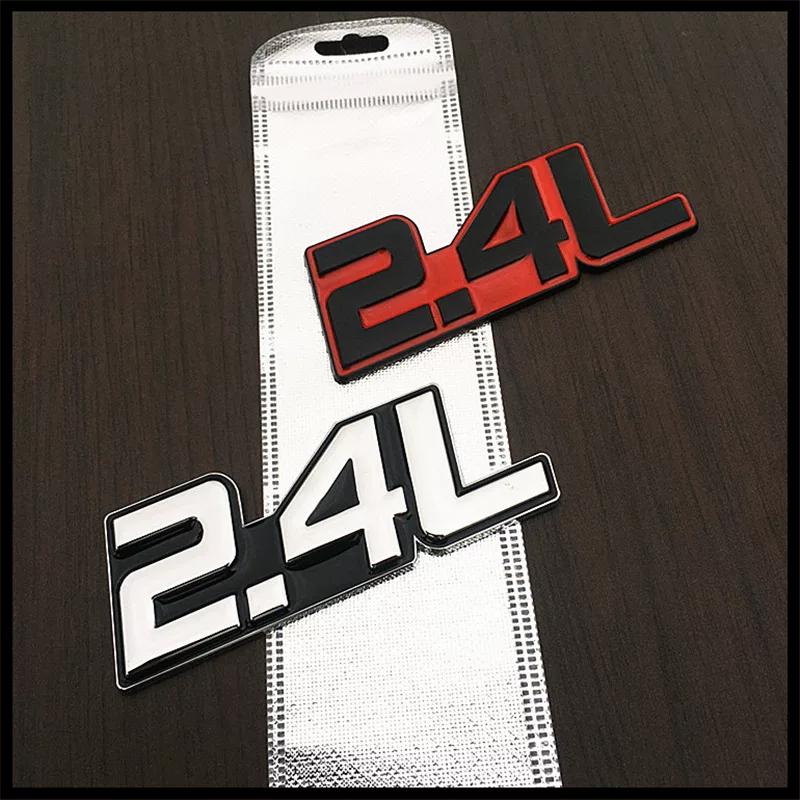 Car displacement tail label 1.8L2.3L2.4L3.0L4.0L5.7L metal displacement car sticker, body sticker