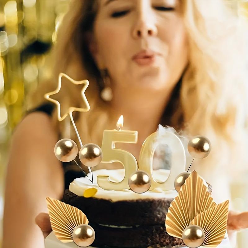 28PCS Golden Palm Leaves Cake Decorations  Palm Leaf Insert Cake Decoration for Wedding Birthday Party Supplies
