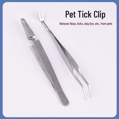 Stainless Steel Pet Flea & Tick Tweezers Comb Set