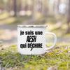 Merci Aesh Print Mugs Creative Coffee Cups Drinks Water Enamel Cup School Handle Drinkware Best Graduation Thanks Gifts for Aesh