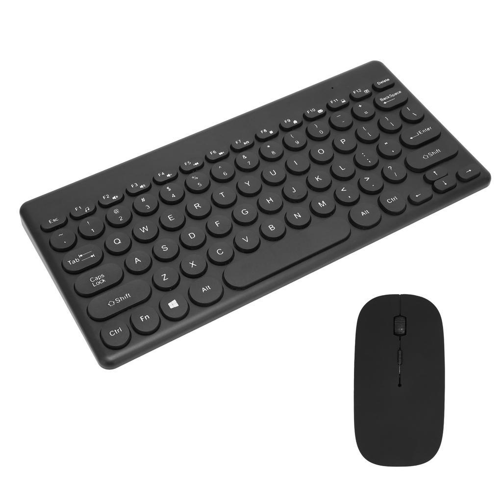 Keyboard Mouse Set Wireless 2.4G 78Keys Keyboard 4Keys Mouse Buttons Mini Computer Supplies for