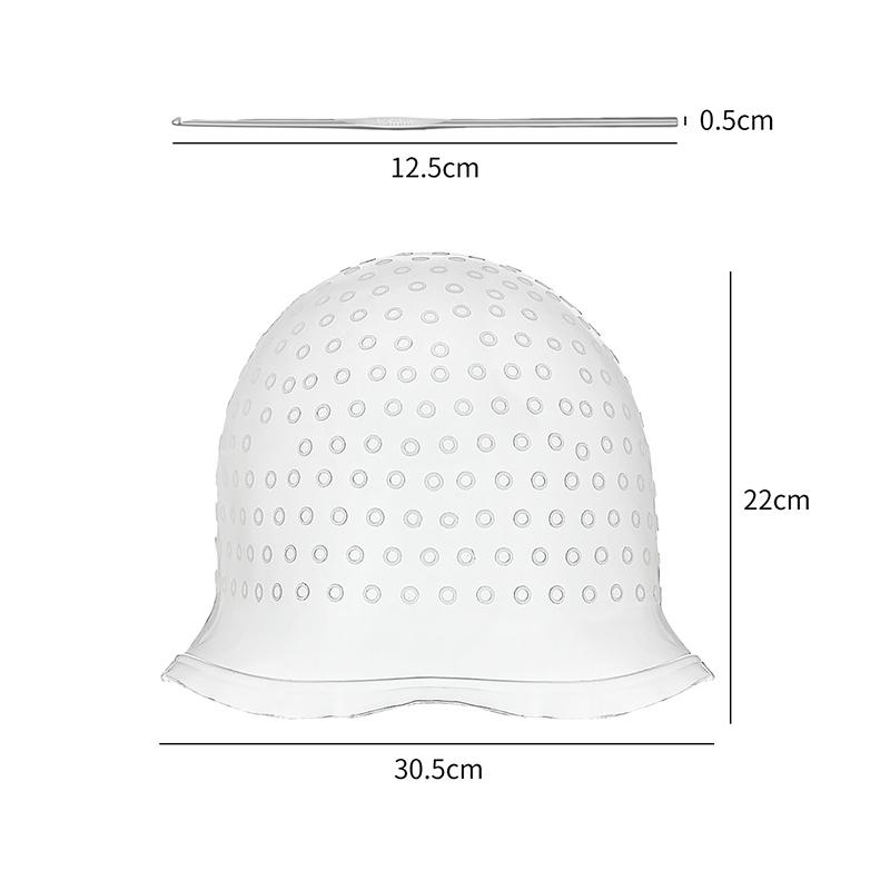 Salon Silicone Hair Coloring Cap Highlight Reusable Needle Hair Dying Hair Dye Cap Household Dye Hairstyling Tools Accessories