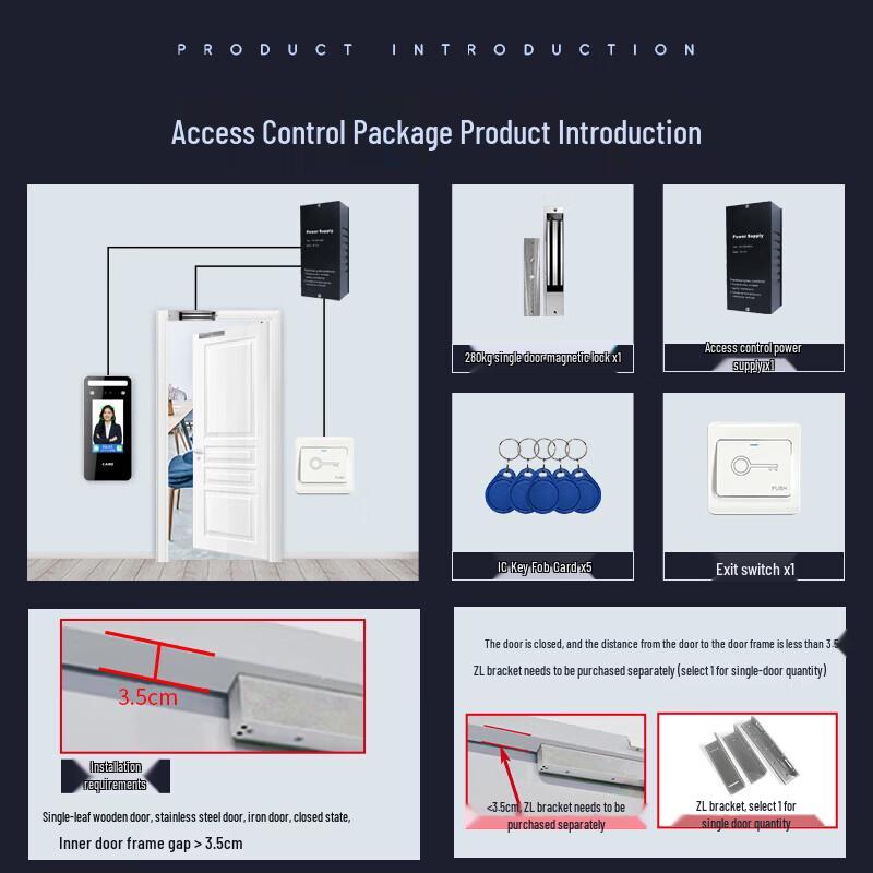 Realand F101A Face Recognition Access Control System CN plug (adapter included)