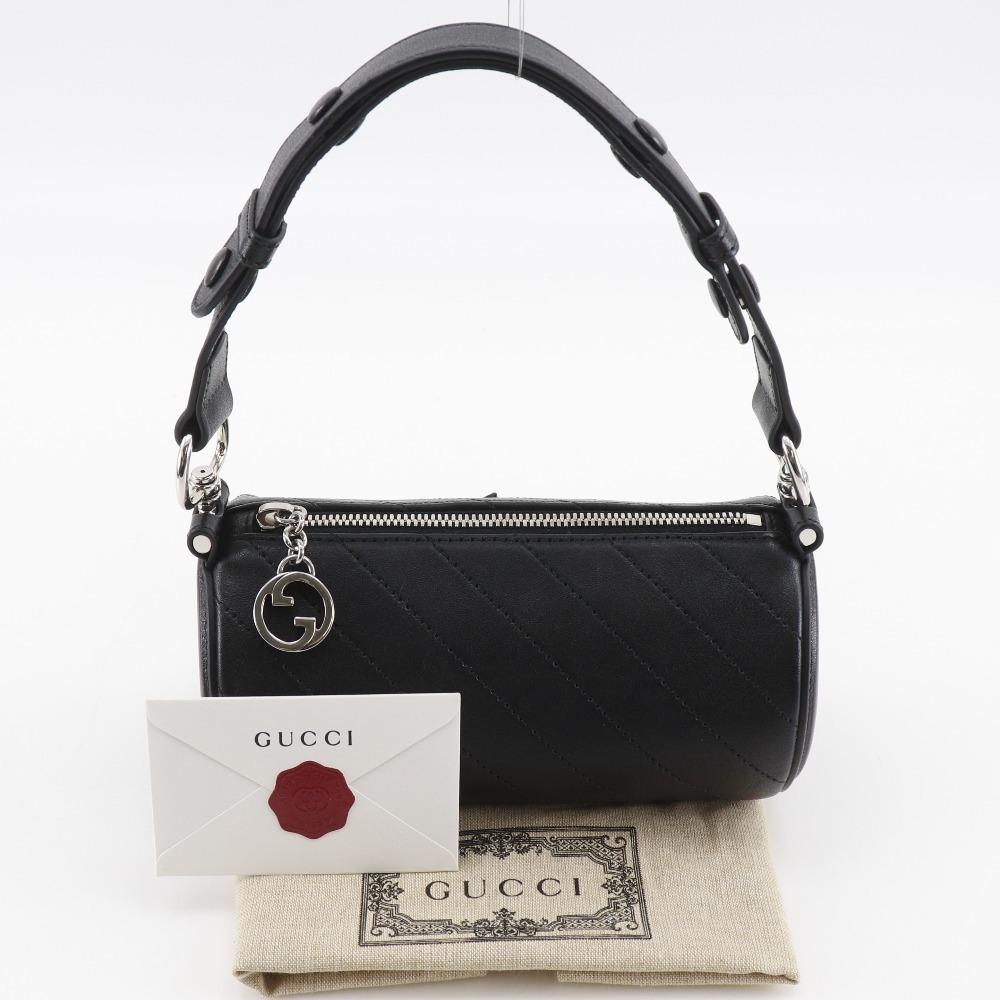 GUCCI Blondie Mini Shoulder Shoulder Bag 760170 black leather Women Used