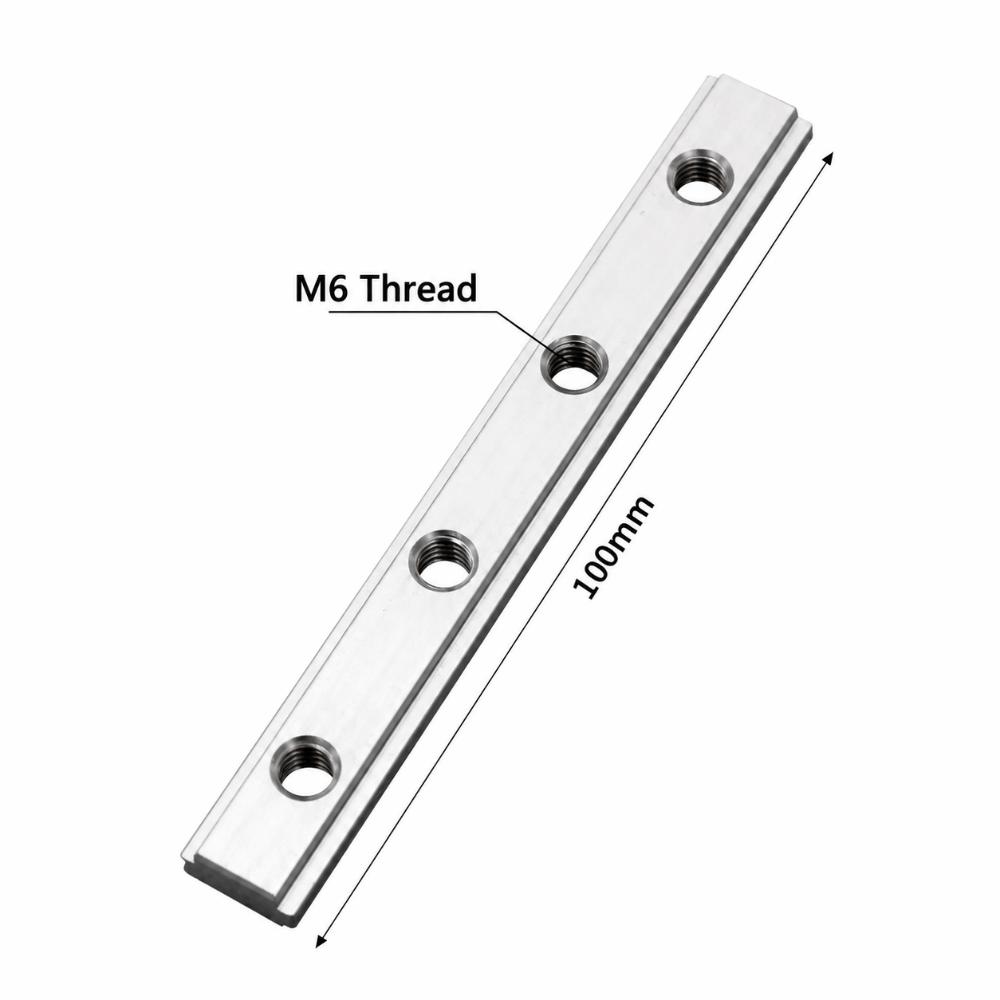 19 T-Slot T-Slot Guide Rail M6 Double Groove Slider Track Slot Miter Track Jig DIY Workbench