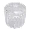 Cotton Swab Holder with Lid Clear Dust Proof Waterproof 3 Separate Compartments Cotton Balls Storage Box