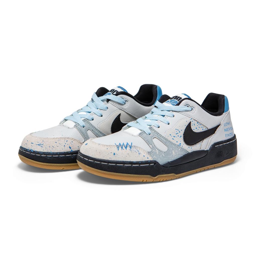 Nike Full Force Abrasion Resistant Low top Skateboard Shoes Men's Blue Gray HJ7262-100(Team1517-SBOX)