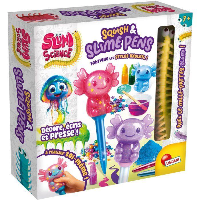SLUMI SCIENCE Squish & Slime Pens - Kit Créatif - LISCIANIGIOCHI - Personnalisation & Effet Ultra Doux - Des 7 ans