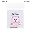Quality Gift Packages Party Supplies Cute Bow Design Self-Adhesive Candy Bag Plastic Cookie Pocket