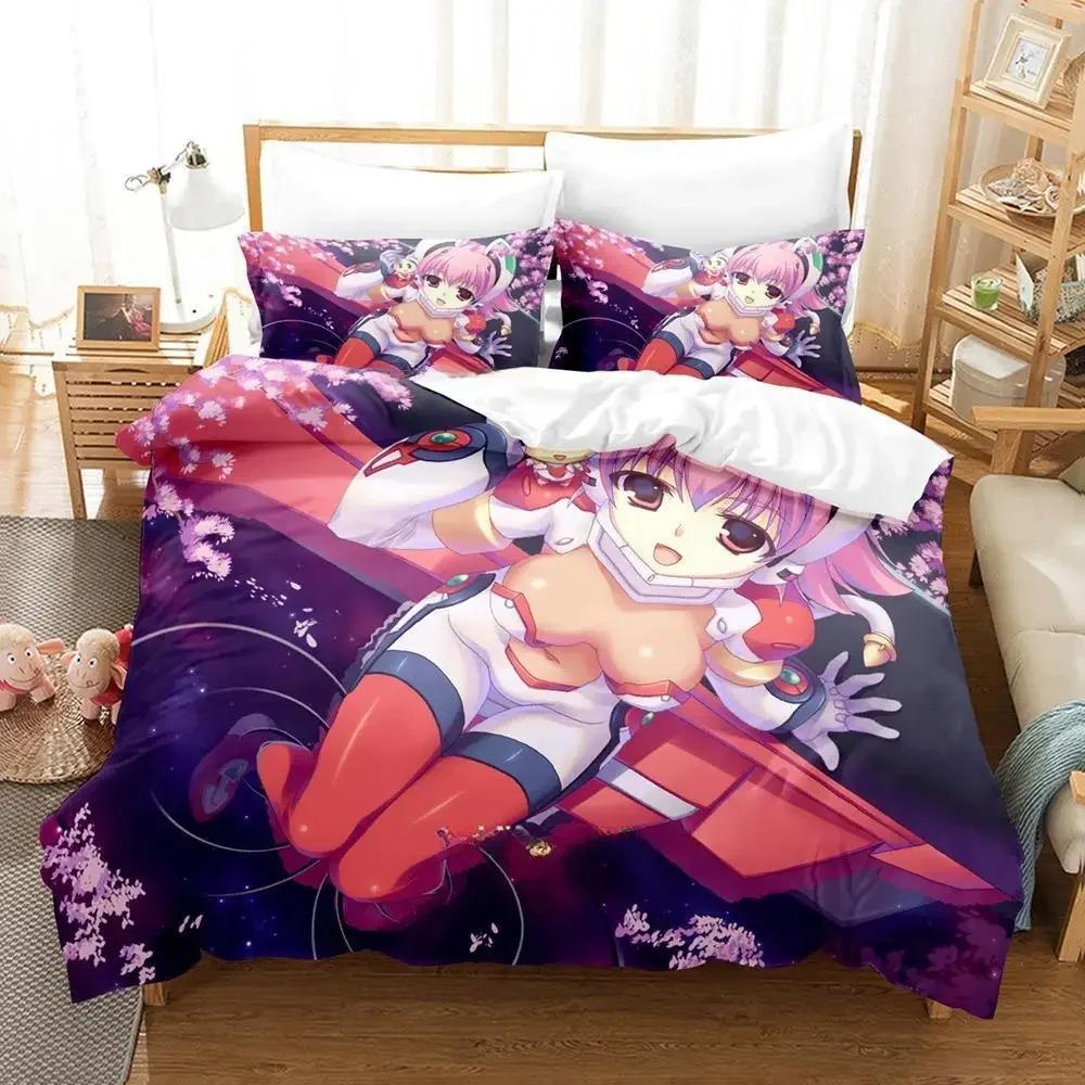 Kawaii Girl Sora Wo Kakeru Shoujo Bedding Collection Single Twin Full Queen King Size Bed Collection Adult Kid Bedroom Duvet Cover Collections Anime