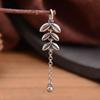 S925 Sterling Silver Wheat Ear Tassel Pendant for DIY Jewelry: Bracelet, Necklace, Earring.