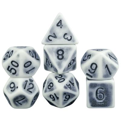 RPG Game Dice Set, 7pcs Polyhedral DND Dice Set Retro Game Dice for Table Game