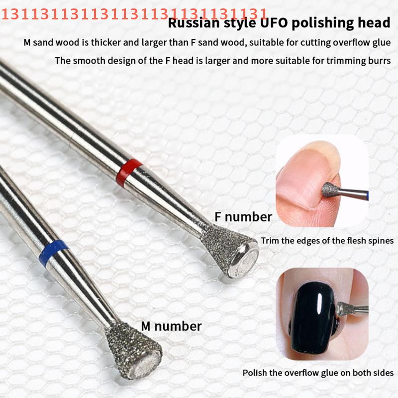 1PCS Diamond Milling Cutter Bald Nail Drill Bits For Manicure Accessory Drill Bit For Nails Cuticle Remove Tools