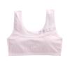 Wireless Cotton Tank Bra with Inserts for Junior High Students - Summer Sports Style