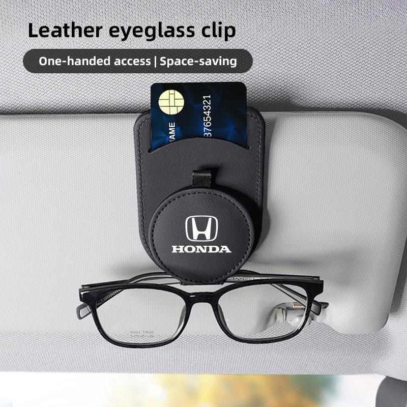 Car Visor Glasses Clip Car Emblem Card sunglasses Bracket For Honda Civic Accord Crosstour Spirior Odyssey Avancier UR-V Sienna