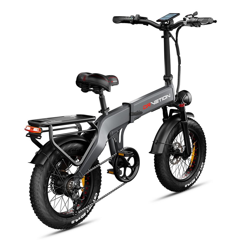 Electric Bicycle Drvetion BT20 20" 1000W Motor City E-Bike 48V 10AH LCD Display Shimano 7 Speed Hydraulic Brake Max Load 150Kg