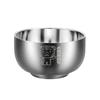 ZISIZ Stainless Steel Heat-Insulated Rice Bowl