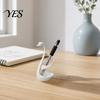Bathroom Toothbrush Organizer 3D Printed Swan Holder, with Hollow Water-Draining Design, Black White Breathable Stand Dual Color, Widened Stable Base,