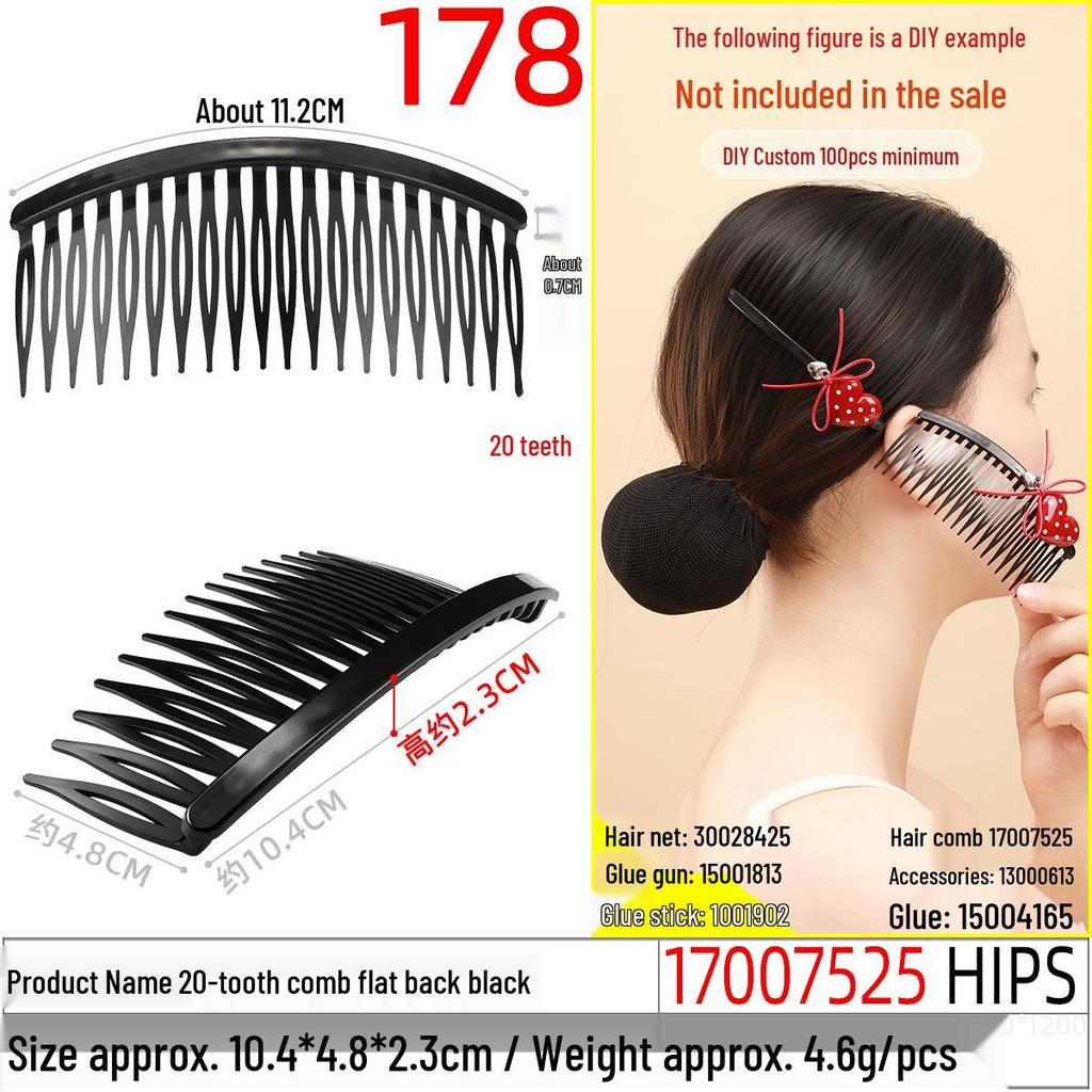 Magic Double Row Elastic Hair Comb Insert for Unique DIY Styling